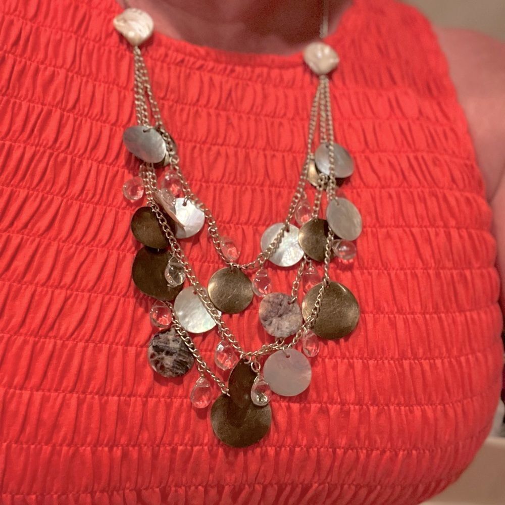 Shiny Adjustable Women’s Layered Fashion Necklace